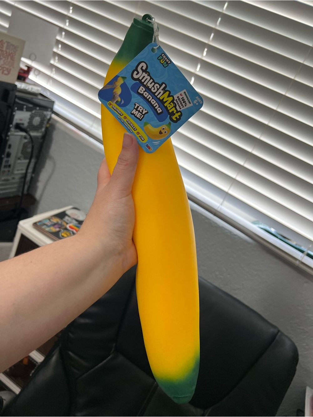 Yellow Green Banana Stress Toy - Kids Toy